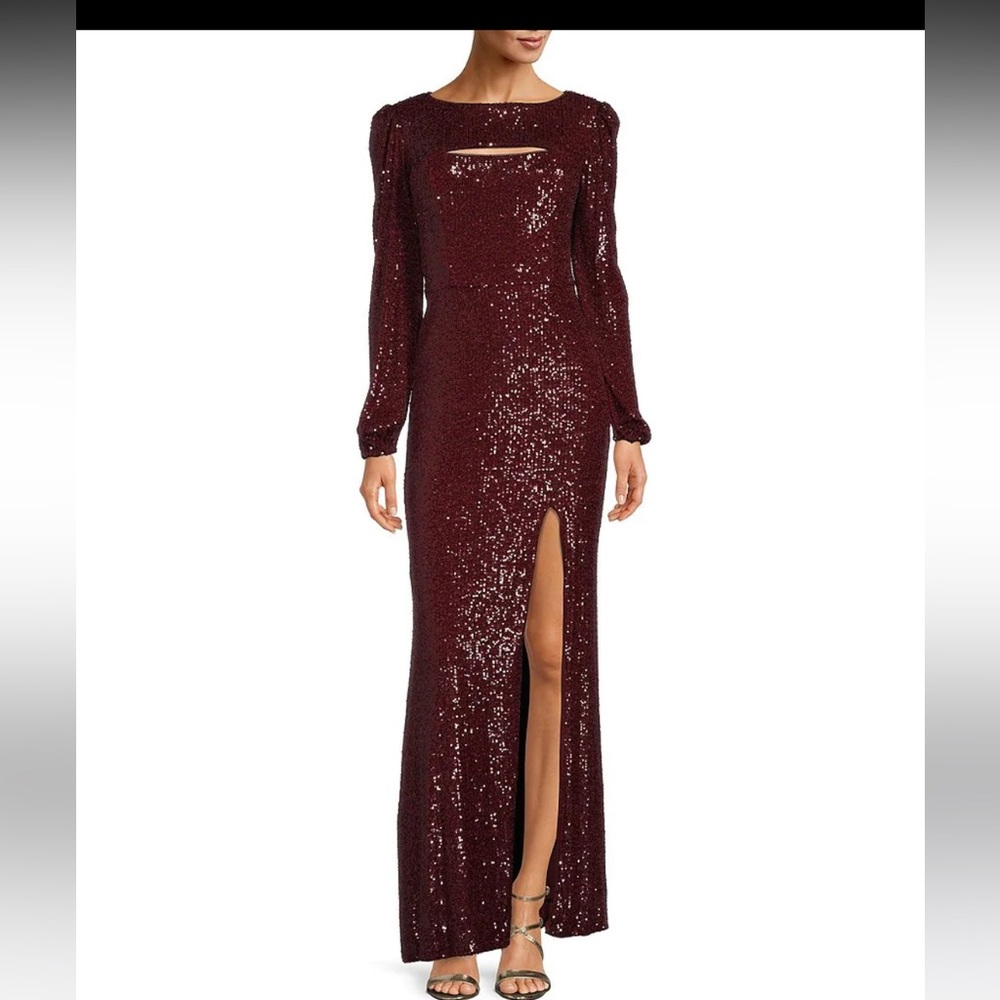 Elegant dress ❤️ wine, good body shape!